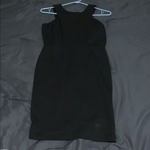 Black clubbing dress open back